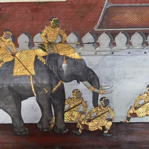 Paintings at Wat Phra Kaew, Grand Palace Paintings at Wat Phra Kaew, Grand Palace