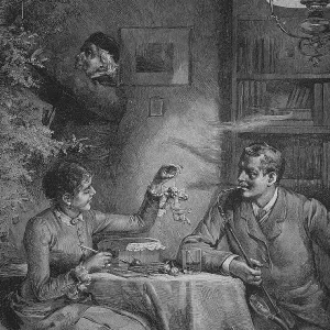 Pair preparing for Christmas Eve Pair preparing for Christmas Eve