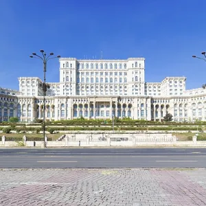 Former palace of Ceausescu now Palace of the Parliament