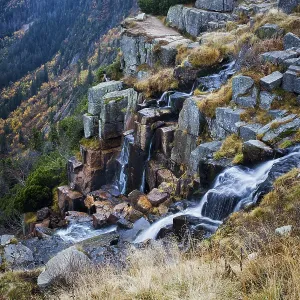 Pancava Waterfall in Krkonose, Karkonosze Mountains