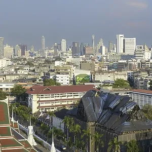 Panorama from Golden Mount, skyline of Bangkok Panorama from Golden Mount, skyline of Bangkok
