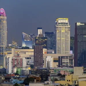 Panorama from Golden Mount, skyline of Bangkok Panorama from Golden Mount, skyline of Bangkok