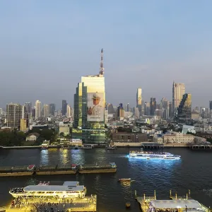 Panorama Print of Bangkok Skyline from IconSiam