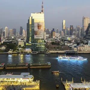 Panorama Print of Bangkok Skyline from IconSiam