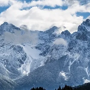 Panorama of the Karwendel near Mittenwald Panorama of the Karwendel near Mittenwald
