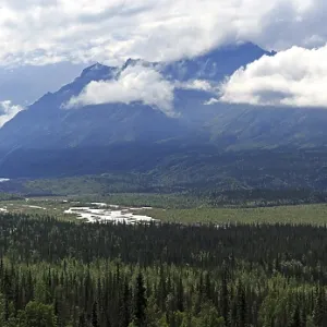 Panorama at the Matanuska Glacier