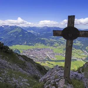 Panorama from Rubihorn, 1957m, on Oberstdorf Panorama from Rubihorn, 1957m, on Oberstdorf