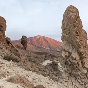Panorama at sunrise on the Roque Chinchado