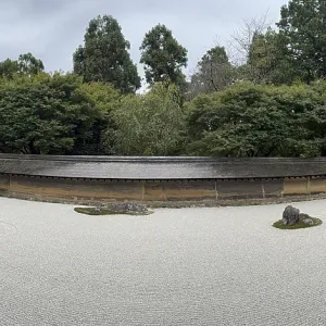 Panorama, Zen Rock Garden, Ryoan-ji Temple