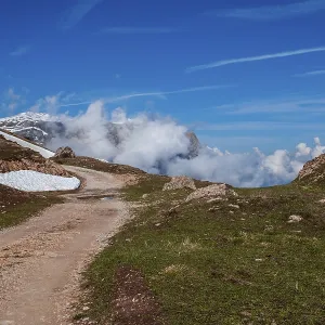 Panoramic view of the Alps in South Tyrol