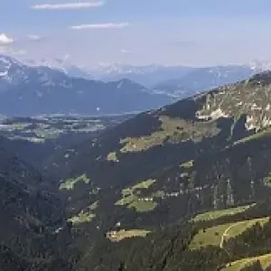 Panoramic view, mountain landscape