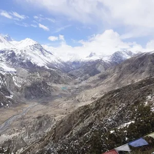 Panoramic View of Nepal's Annapurna Region Print
