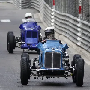 Parade of vintage pre-war racing cars Parade of vintage pre-war racing cars