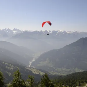 Paraglider, paraglider, flying