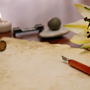 Parchment and pen