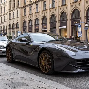 Parked sports car Ferrari F12 Berlinetta Parked sports car Ferrari F12 Berlinetta