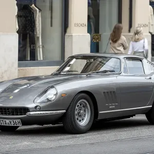 Parked vintage sports car Ferrari 275 GTB4