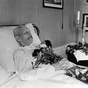 Paul von Hindenburg Deathbed Print, 1934 Paul von Hindenburg Deathbed Print, 1934