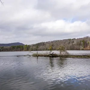 Pee dee and yadkin river flowing through uwharrie mountains