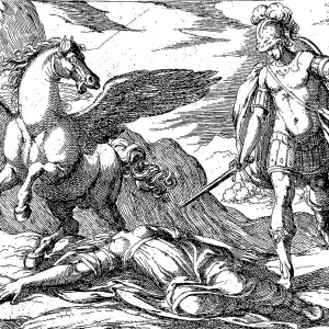Perseus kills Medusa Print Perseus kills Medusa Print