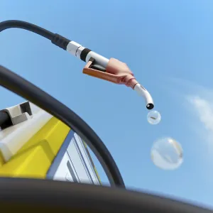 Petrol pump and dripping nozzle