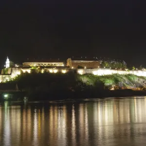 Petrovaradin fortress at night in Novi Sad Petrovaradin fortress at night in Novi Sad