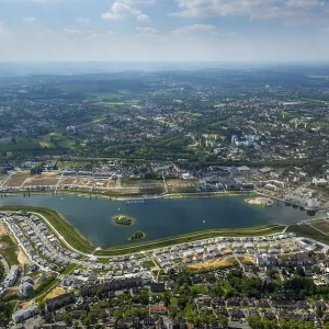 Phoenix Lake, Dortmund, Ruhr district Phoenix Lake, Dortmund, Ruhr district