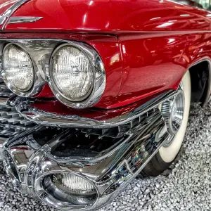 Detail photo of a vintage car, Sinsheim