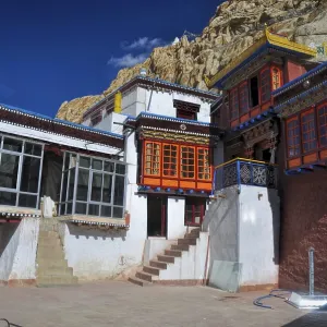 Picturesque view of Tak Thog Gompa monastery in India