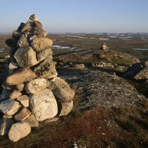 Pile of stones, national park Hardangervidda Pile of stones, national park Hardangervidda
