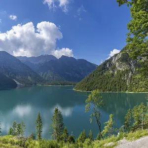 Plansee and Ammergau Alps, Tyrol, Austria, Europe Plansee and Ammergau Alps, Tyrol, Austria, Europe