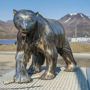 Polar bear statue, Longyearbyen