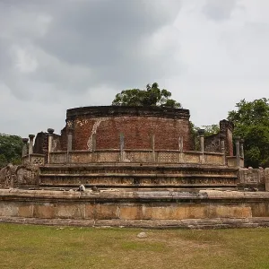 Polonnaruwa - the ruins of an ancient temple Polonnaruwa - the ruins of an ancient temple