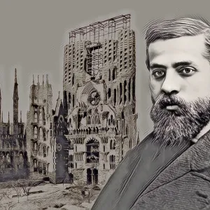 Portrait of Antoni Gaudi i Cornet