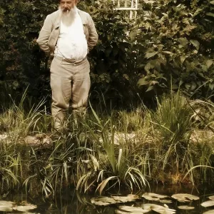 Portrait of Claude Monet, garden at Giverny Portrait of Claude Monet, garden at Giverny