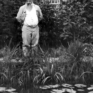 Portrait of Claude Monet, garden at Giverny Portrait of Claude Monet, garden at Giverny