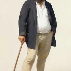 Portrait of Claude Monet, garden at Giverny Portrait of Claude Monet, garden at Giverny