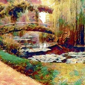 Portrait of Claude Monet, garden at Giverny Portrait of Claude Monet, garden at Giverny