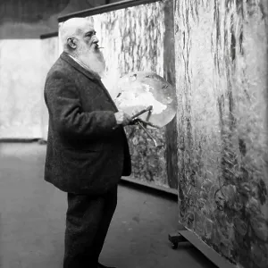 Portrait of Claude Monet, studio at Giverny Portrait of Claude Monet, studio at Giverny
