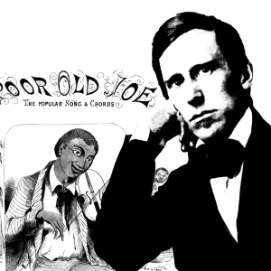 Portrait of Stephen Collins Foster with the cover of his minstrel song Poor old Joe
