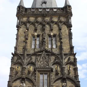 The Powder Tower Print, Prague, Czech Republic