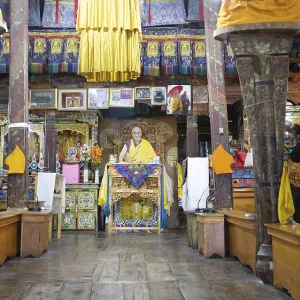 Prayer Hall, Thiksey or Thikse Gompa Prayer Hall, Thiksey or Thikse Gompa