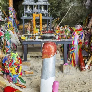 Princess cave at Phra Nang beach near Krabi