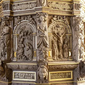 Pulpit of Lindelse Church, Langeland Island