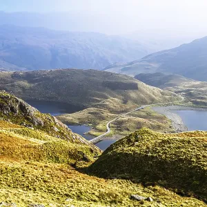 Pyg Track over Llyn Llydaw lake