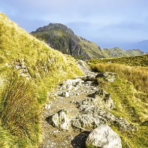 Pyg Track over Llyn Llydaw lake