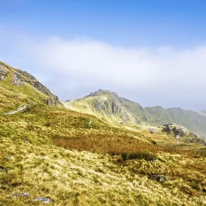 Pyg Track over Llyn Llydaw lake