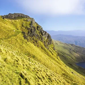 Pyg Track over Llyn Llydaw lake