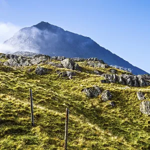 Pyg Track over Llyn Llydaw lake
