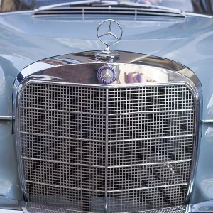 Radiator Grille Print: Classic Mercedes at Bremen Meeting Radiator Grille Print: Classic Mercedes at Bremen Meeting